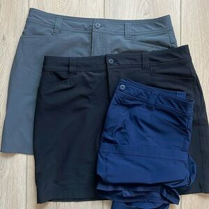 Lot of 3 Eddie Bauer skorts size 10